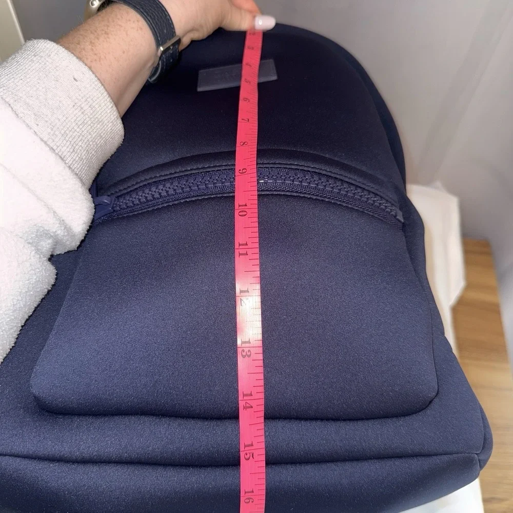 DAGNE DOVER Dakota Neoprene Backpack Diaper Bag Navy Blue 2 Pouches Dust Bag EUC